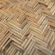 Paire de chaises enfant vintage en bois et rotin