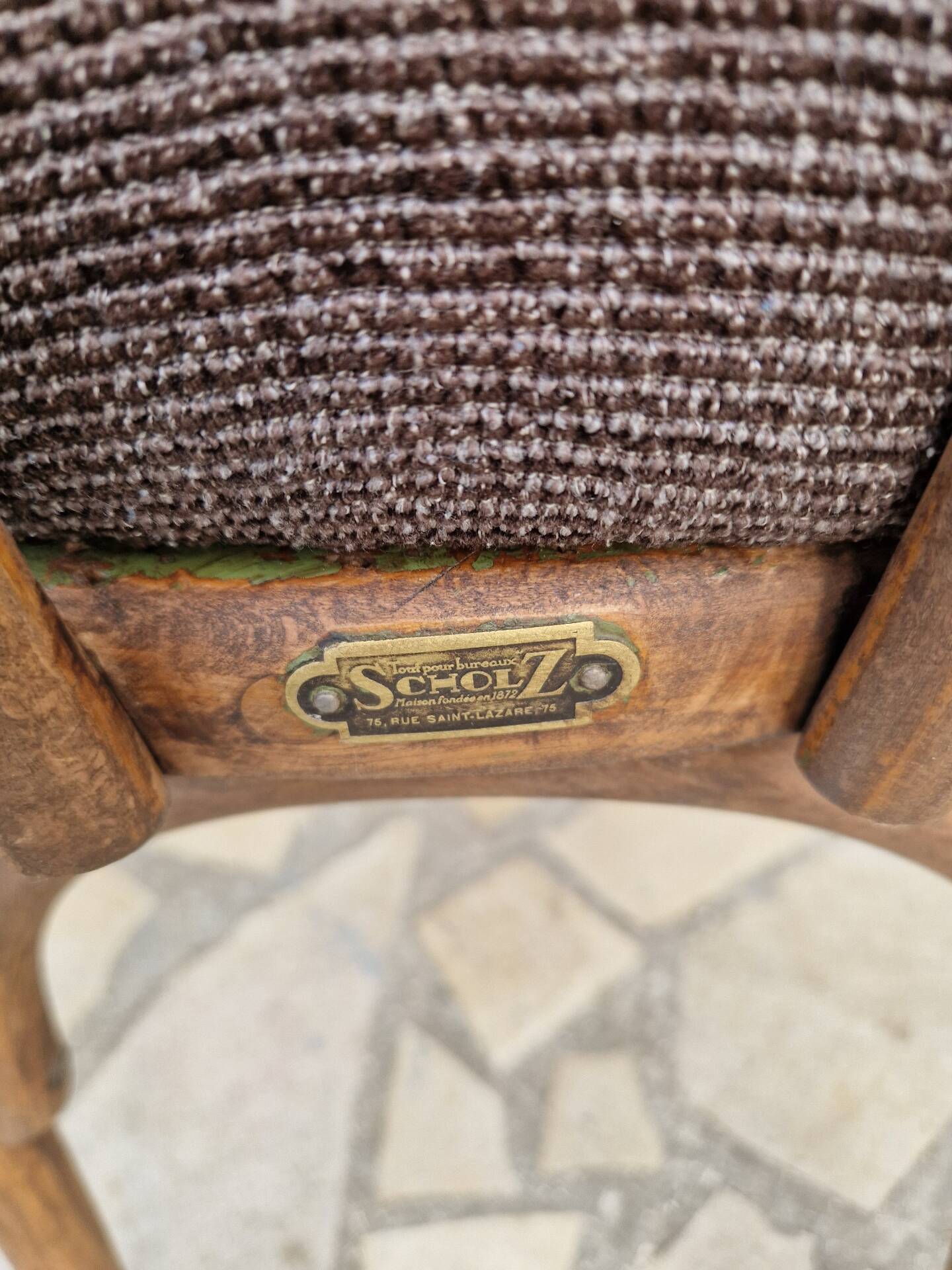 2 vintage Sholz bistro chairs