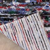 Moroccan carpet boucherouite colored - 75 x 152 cm