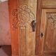 Art-deco buffet in raw oak