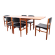 Teak dining table in retro vintage Danish style from the 60s-70s.