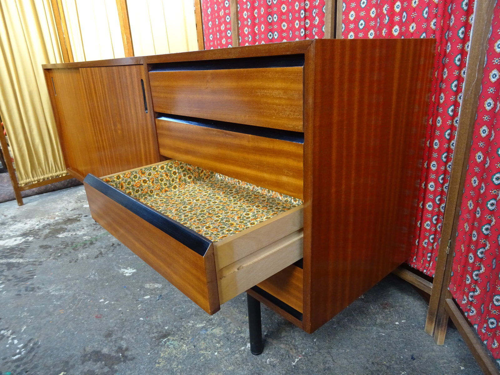 Scandinavian sideboard sliding doors