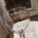 Set of water and wine glasses