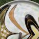 Cheese tray, Vallauris ceramics, unique piece, 1960