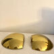 Half moon golden brass wall lights Italy 60/70.