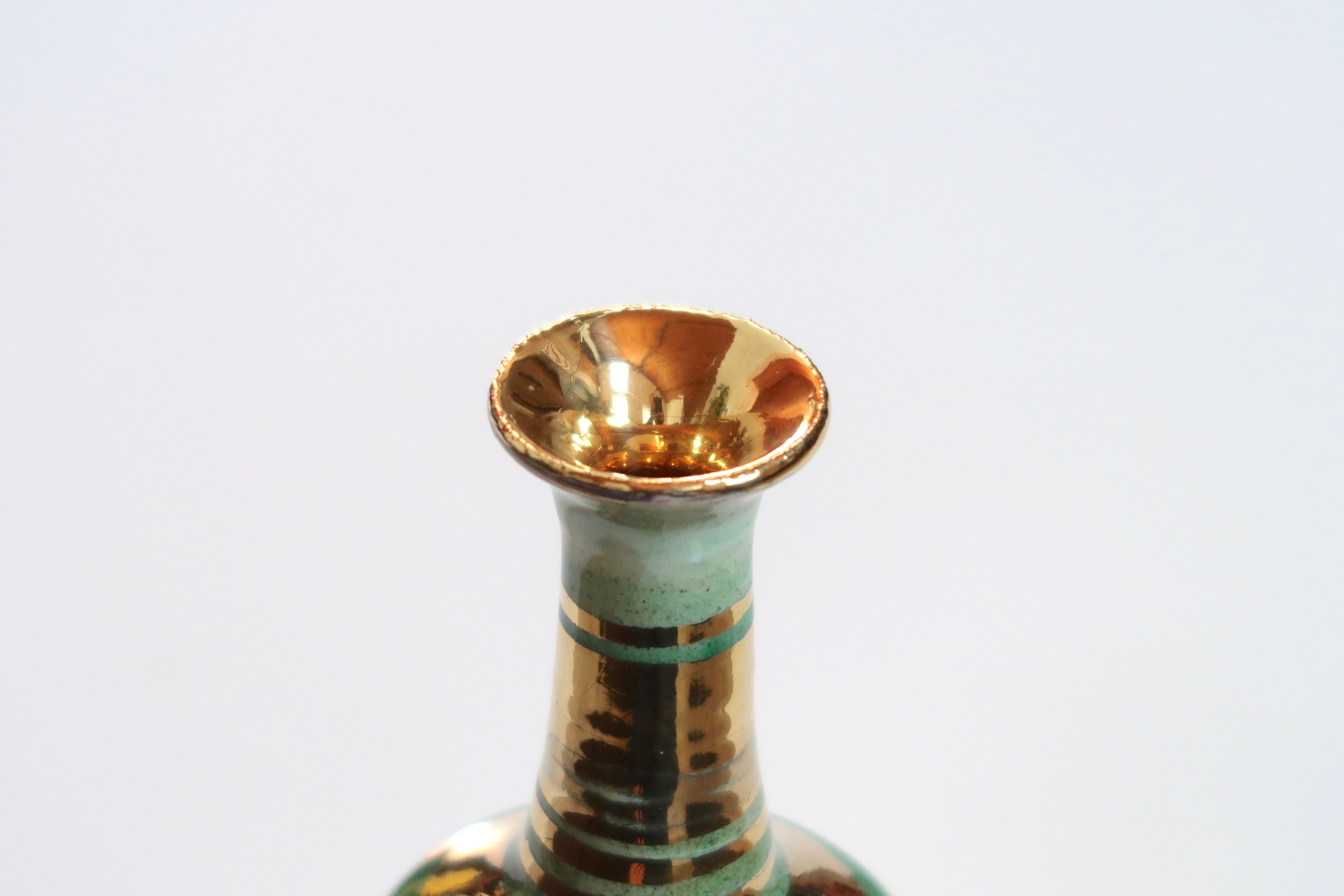 Ceramic bottle vase by Georges Pelletier, 70s