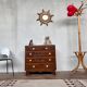 Commode semainier chiffonnier vintage chêne 1950 style Art deco