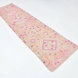 Geometric Tribal Design Runner Rug, Decorative Hallway Runner, 83x340 Cm