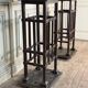 Pair of riveted wrought iron pedestals, circa 1900