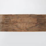 grey wooden bench, France ca 1890