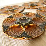 Sarreguemines slurry oyster plates