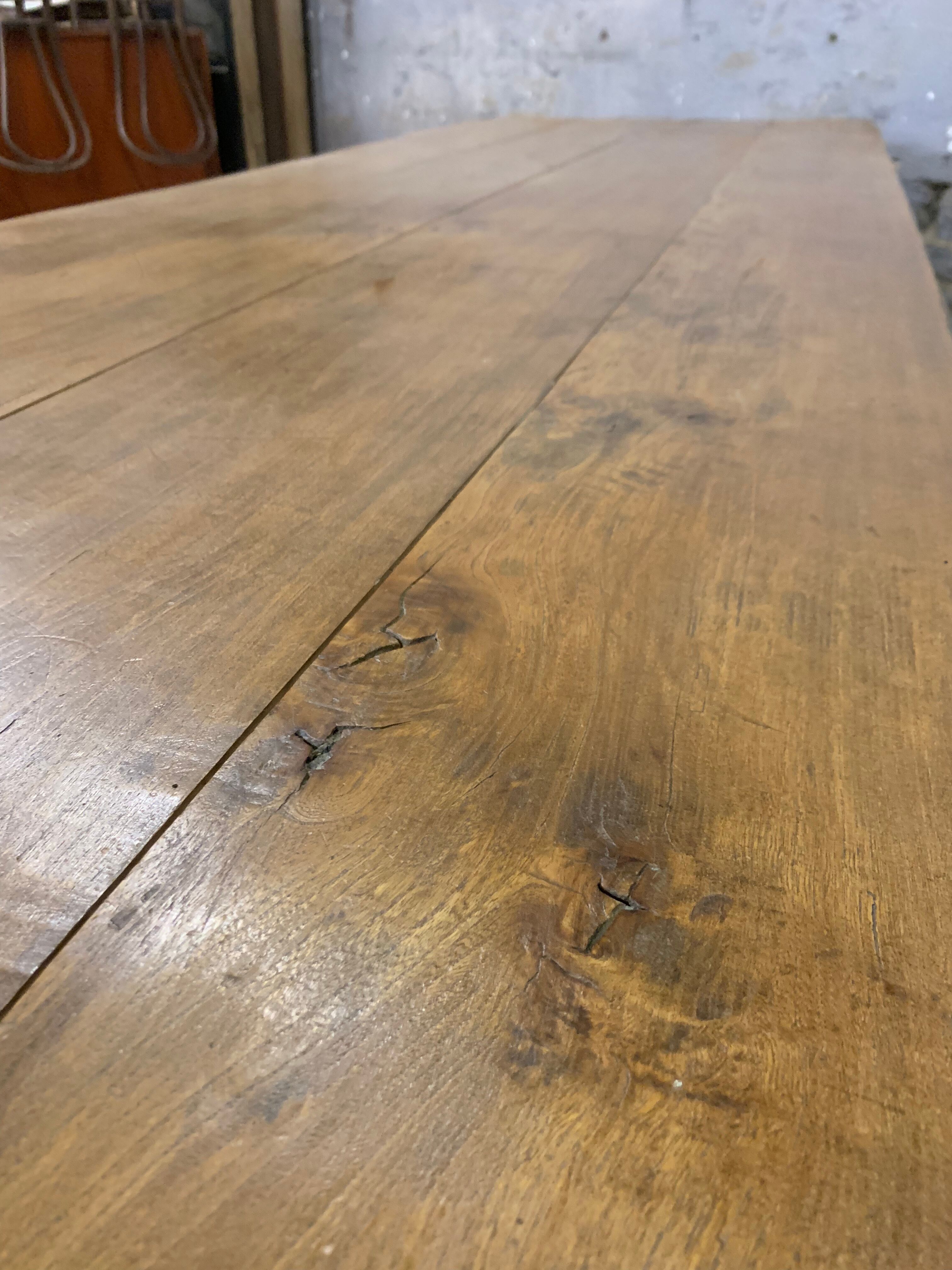 Old farm table 3.20 m elm and oak