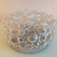 Round ceiling lamp in bubbled glass / vintage 60s-70s