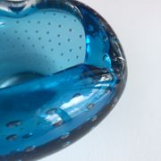 Ashtray or empty Italian vintage glass pocket from Murano bullicante, 1970