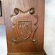 Old wood fireplace