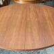 Extendable round table in Scandinavian style made of teak, France circa 1960.
