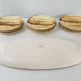 13-piece vintage fish service 1970