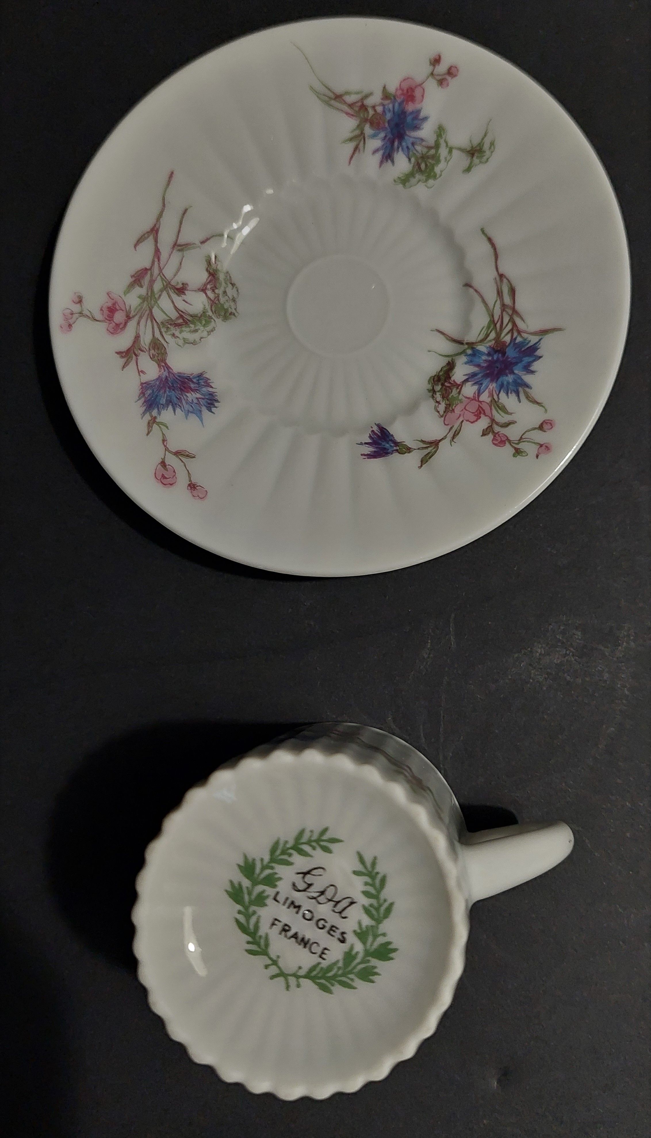 Limoges porcelain cup Gérard Dufraisseix Abbot 1900