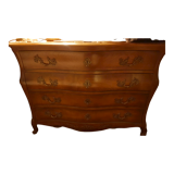Commode bordelaise 18ème 4 tiroirs en merisier