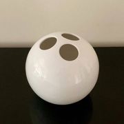 Spherical Vase • Bowling • Vitreous Porcelain • Enzo Bioli • Il Picchio • 1970