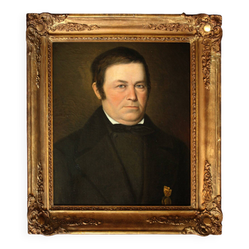 Portrait of an Elegant Gentleman -19th Century Oil Painting