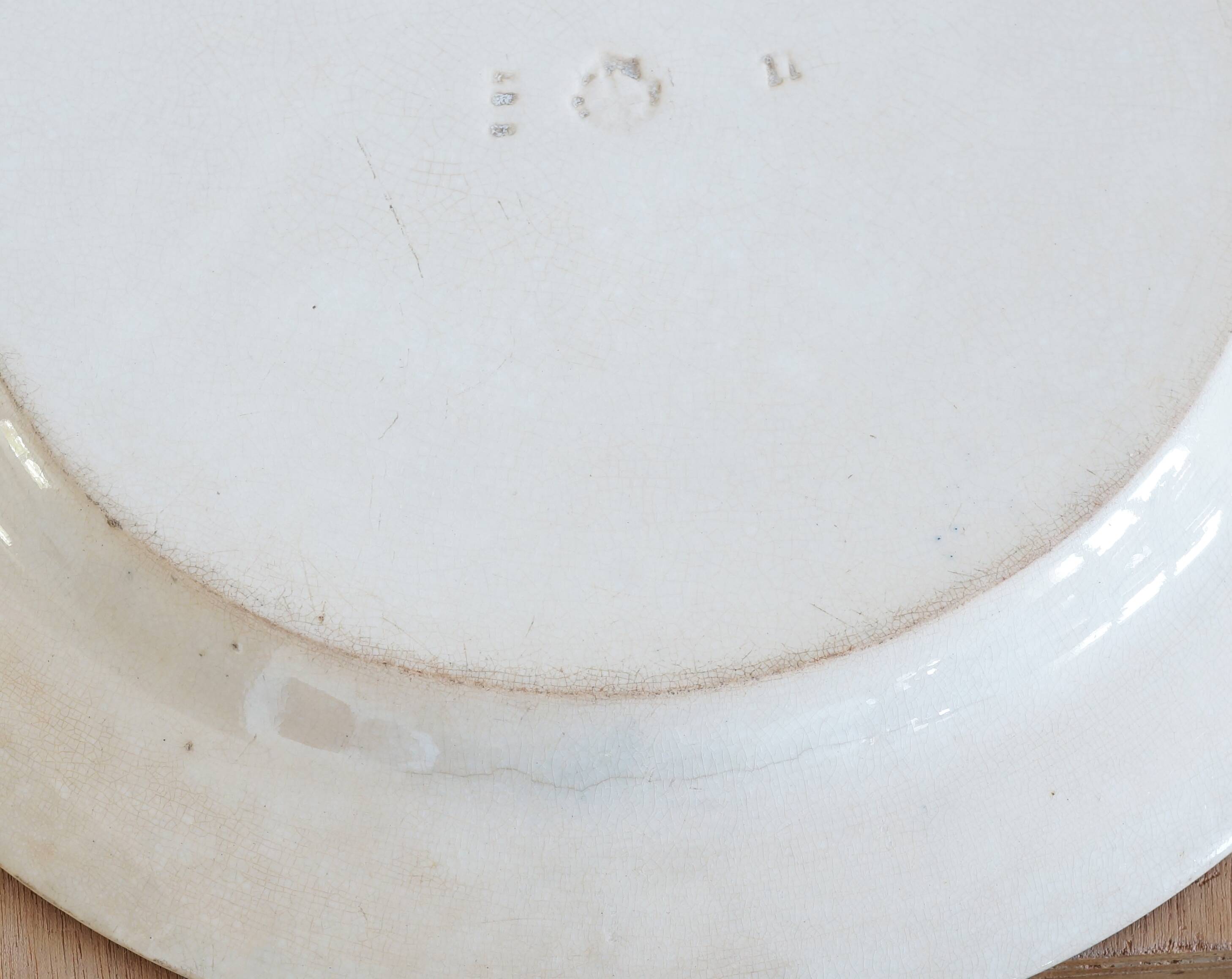 Old iron earth type dish 19th century