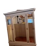 Three-door glass wardrobe