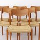 Set of 8 Niels Otto Møller Model 71 Chairs, 1960s Danish Mid Century Modern