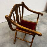 Dagobert armchair with red upholstery