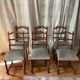 Six turned wooden chairs
