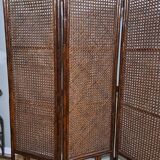 Paravent bambou, rotin et cannage