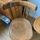 Pair of wooden bistro chairs