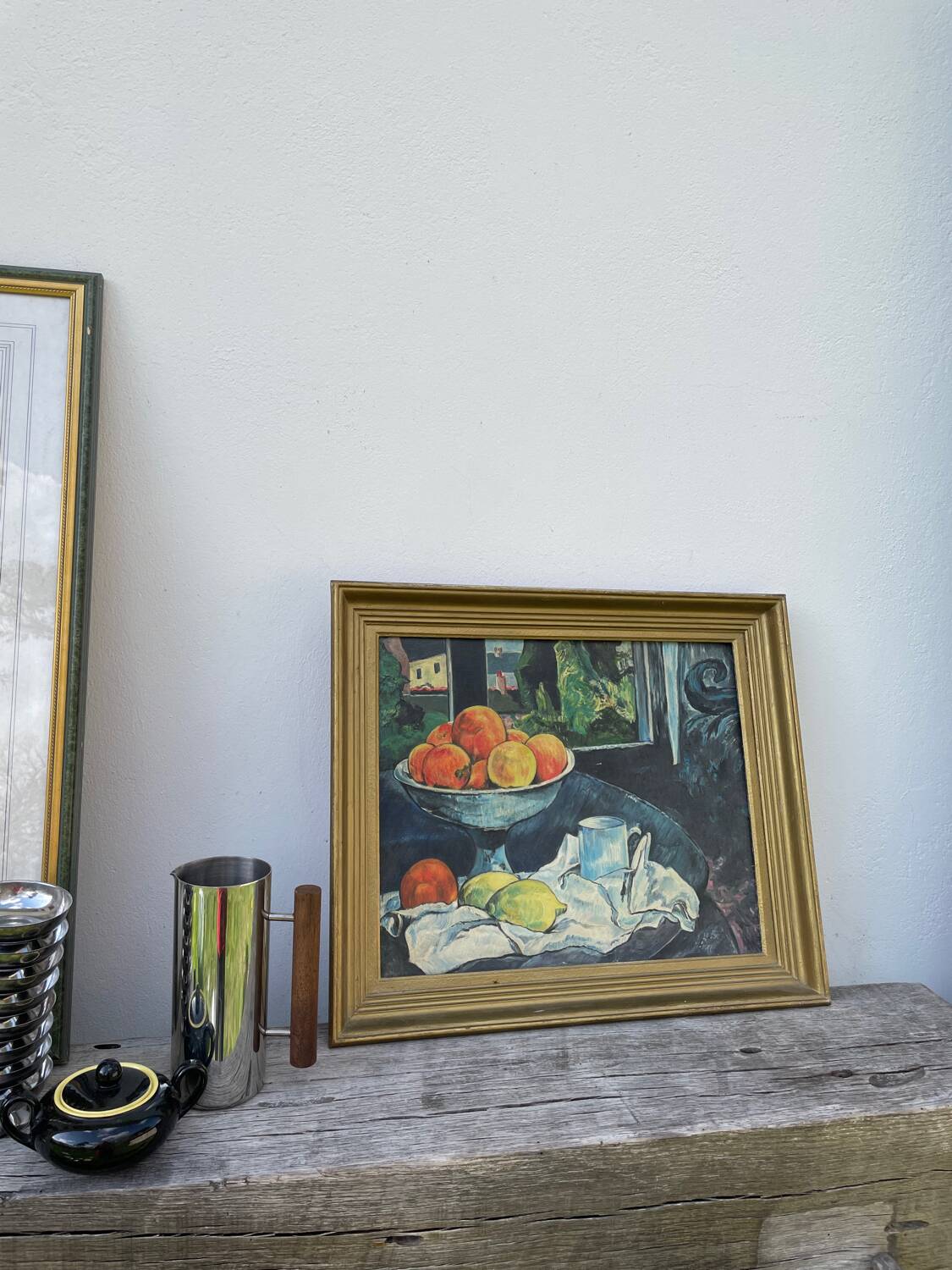 Still life painting in oil
