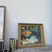 Still life painting in oil