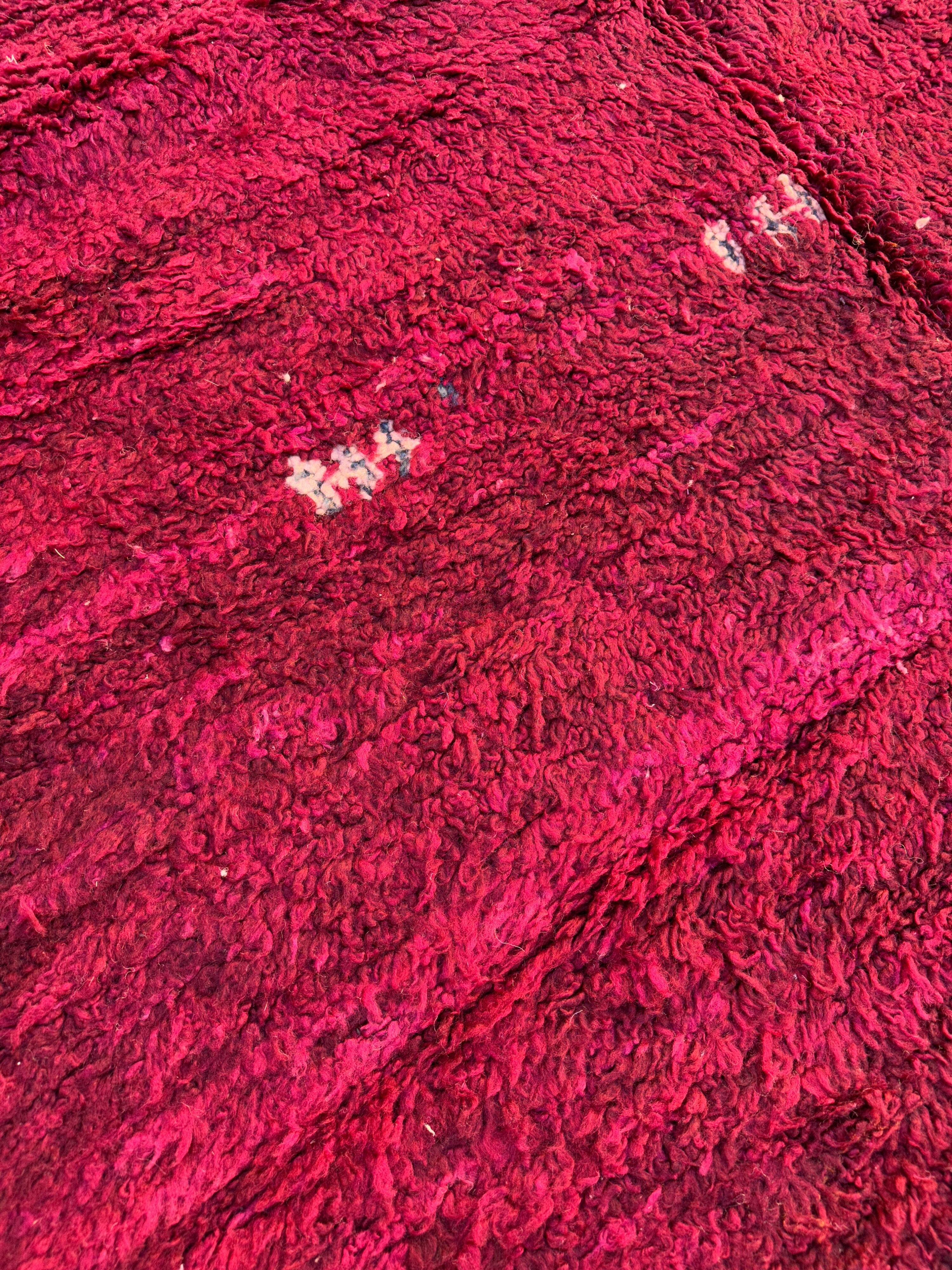 Moroccan rug Beni M'Guild purple - 258 x 174 cm