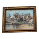 Pastel painting of a horseman scene