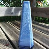 Geometric speckled glazed ceramic vase