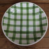 Plat rond mi- creux Moulin Des Loups Modèle "Nappe" Vert