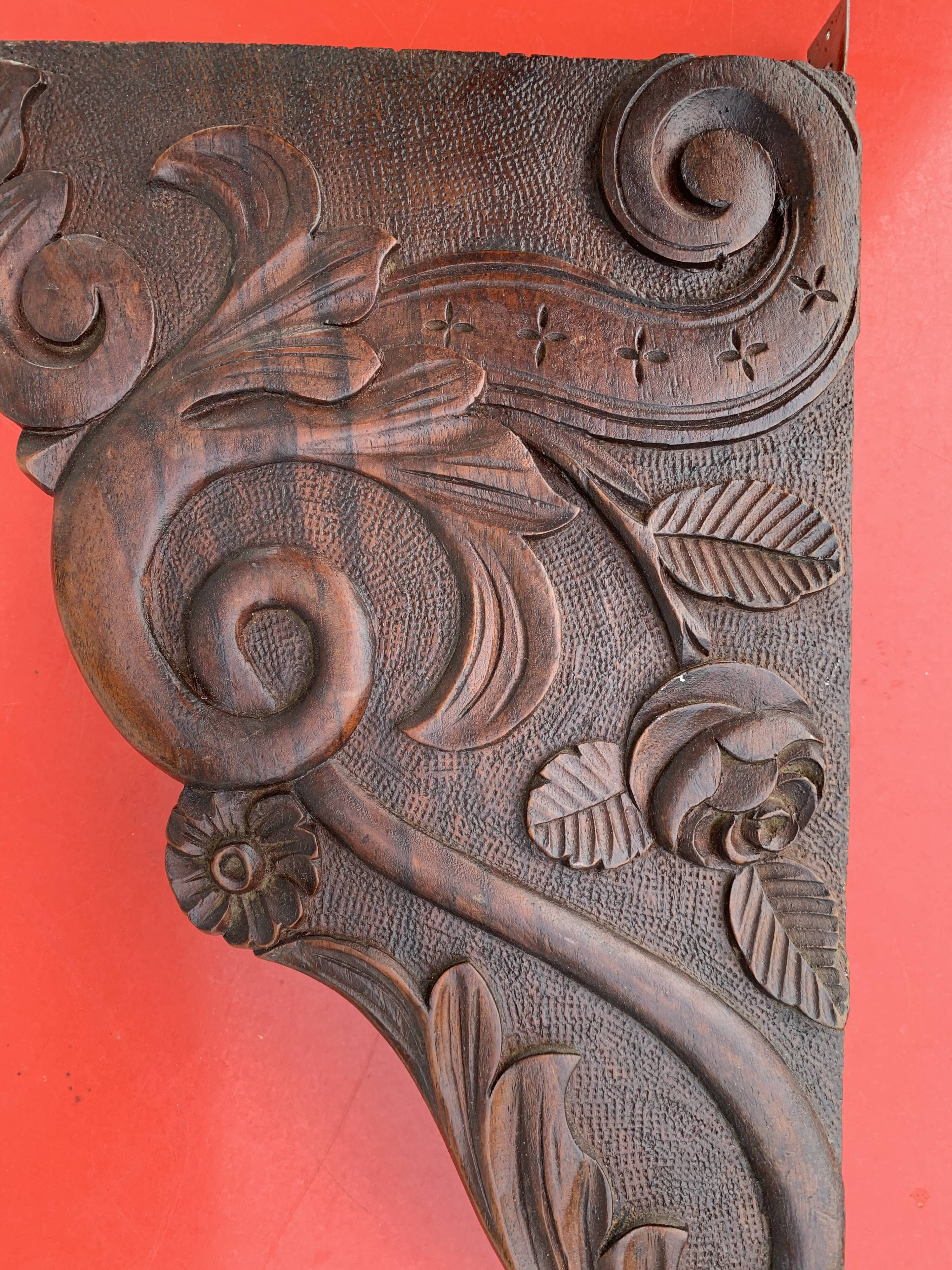 Carved frontwood ornament