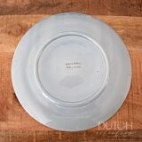 Assiette à huîtres vintage peinte à la main, par MBFA Pornic, vaisselle des années 1960
