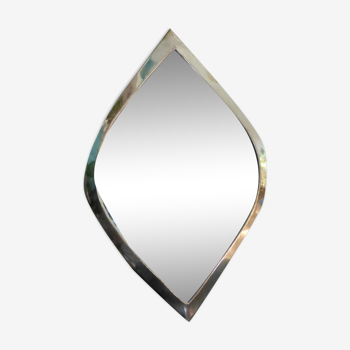 Silver mirror in original shape mesh - 22X34cm