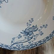 6 antique deep plates in ironstone