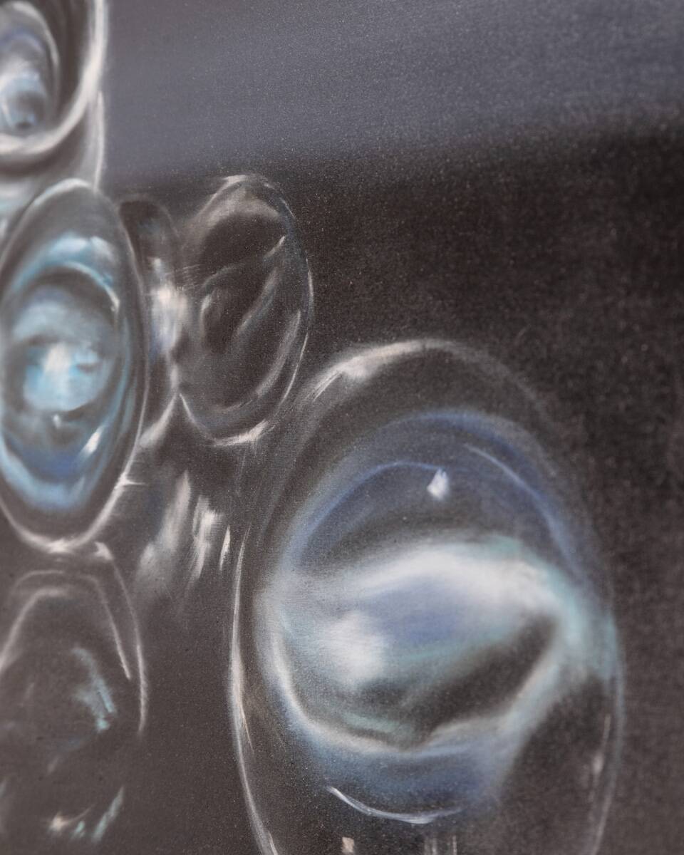 Oil painting on canvas title “pandora” marble series year 2022