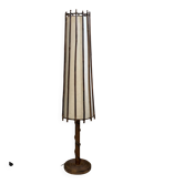 Lampe de sol rotin design vintage années 60