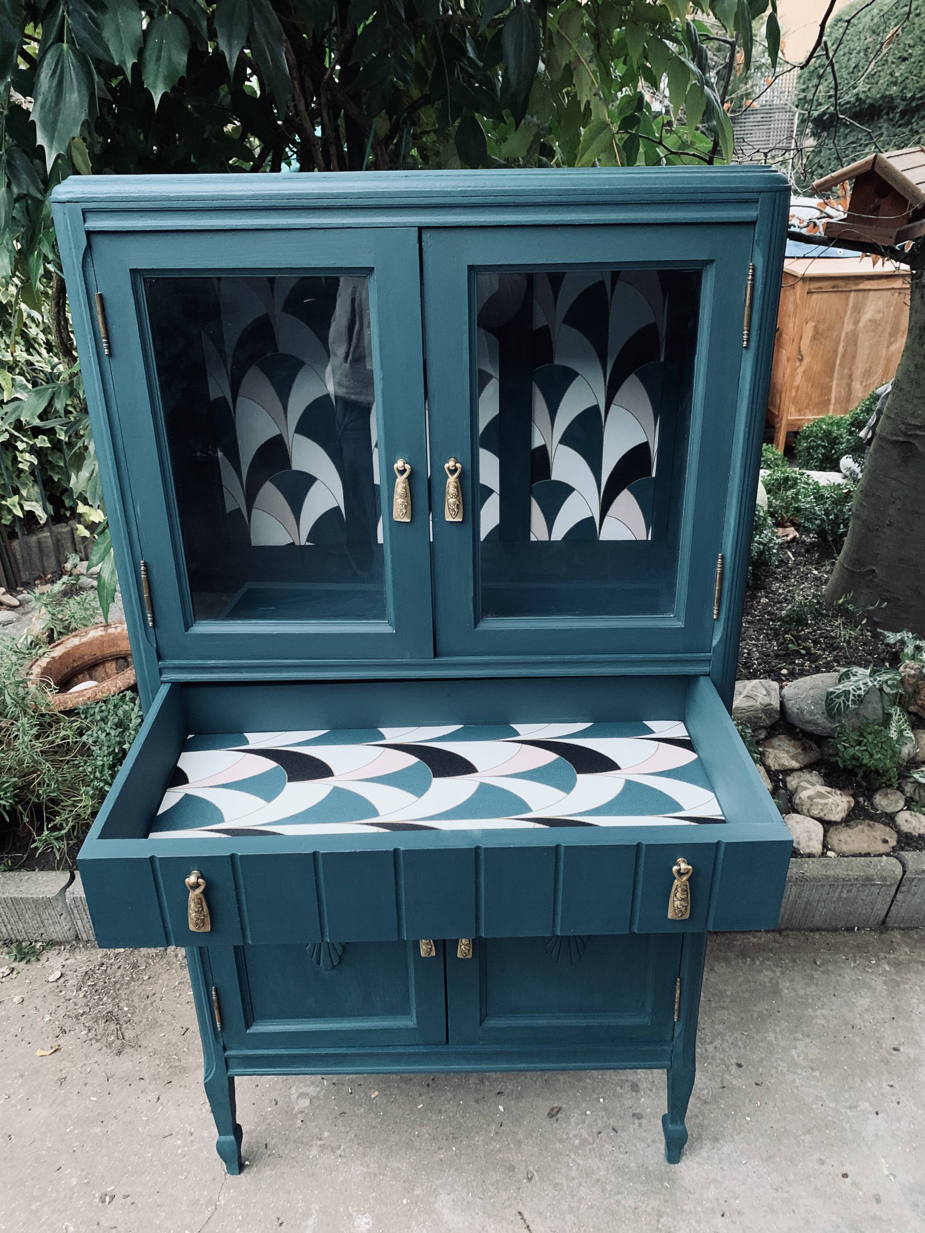 Art deco glass buffet