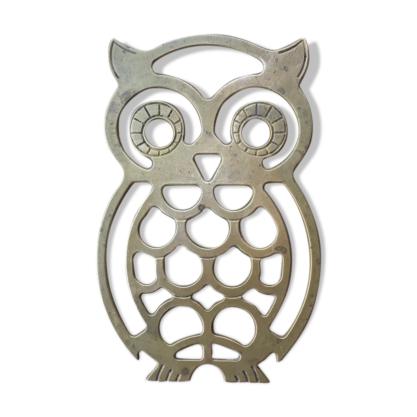 Vintage brass owl underwear