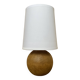 Old blond wood table lamp