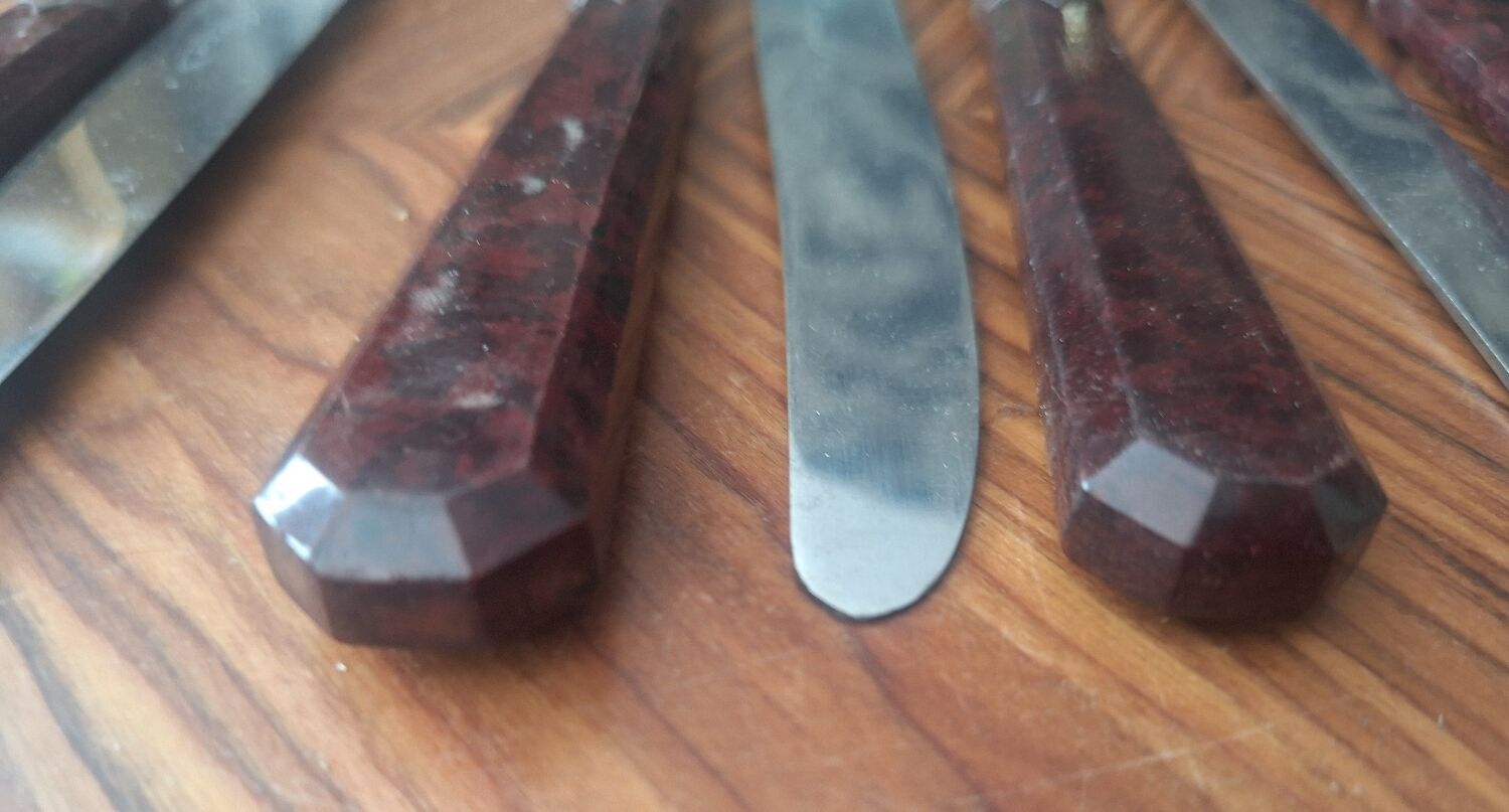 12 Art Deco Knives with Bakelite Handles