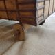 Old Vintage Indian Box on Wooden Wheels Early 20th S