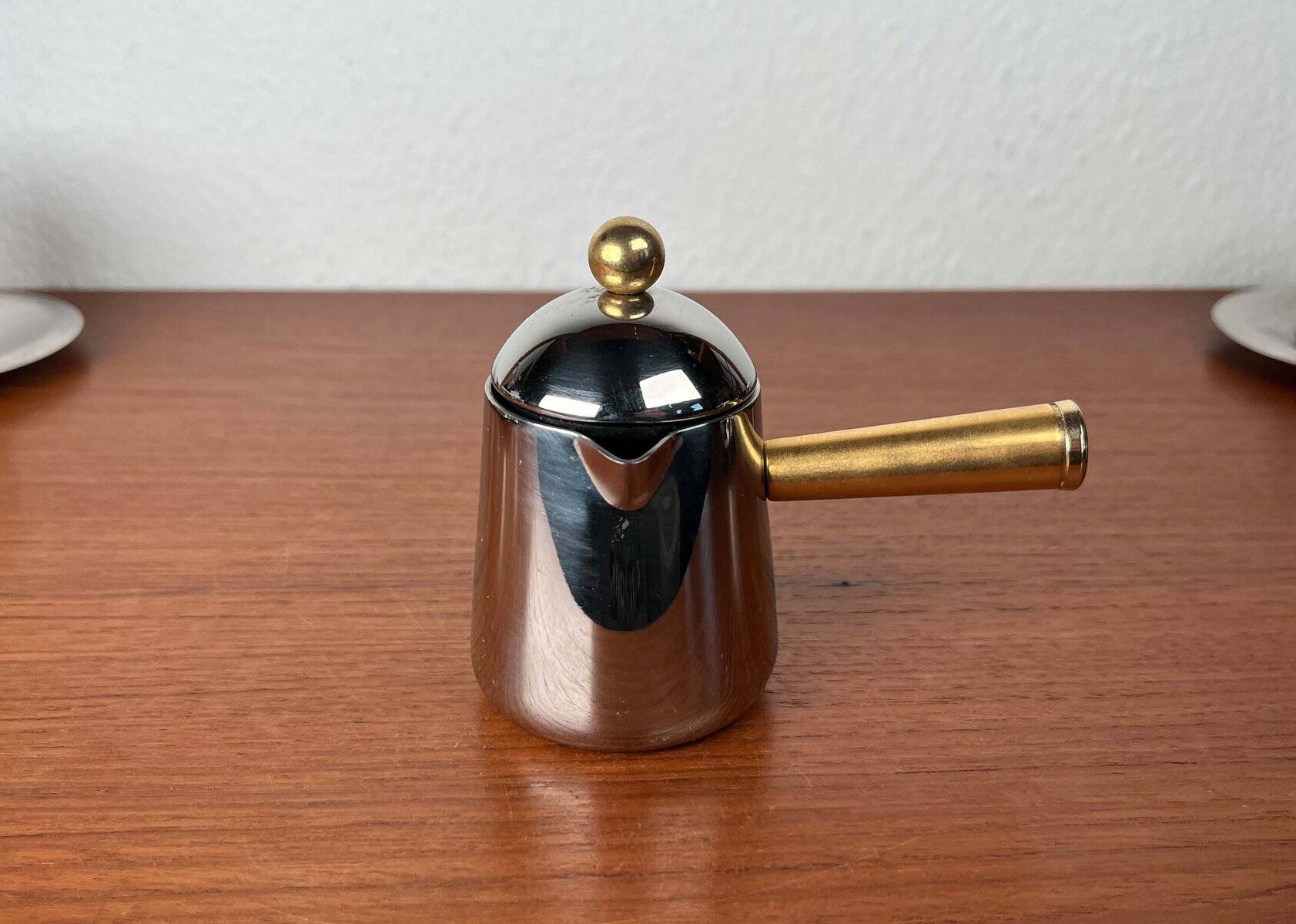 Espresso cups and saucers from the Italian postmodern Lavazza Oro series by Balzano, 1980s, set of 7.